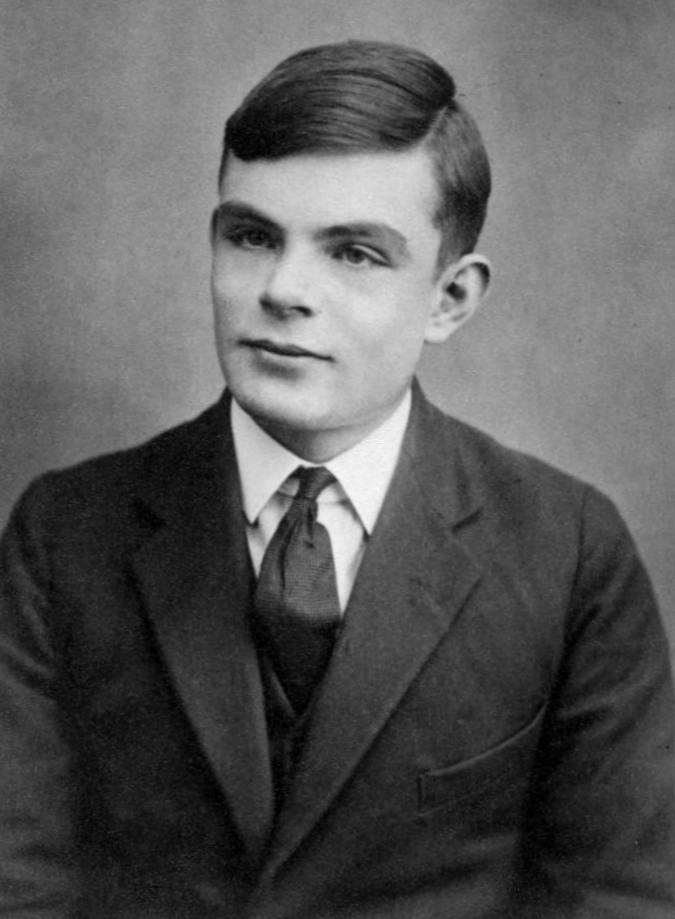 Historical depiction of Alan Turing