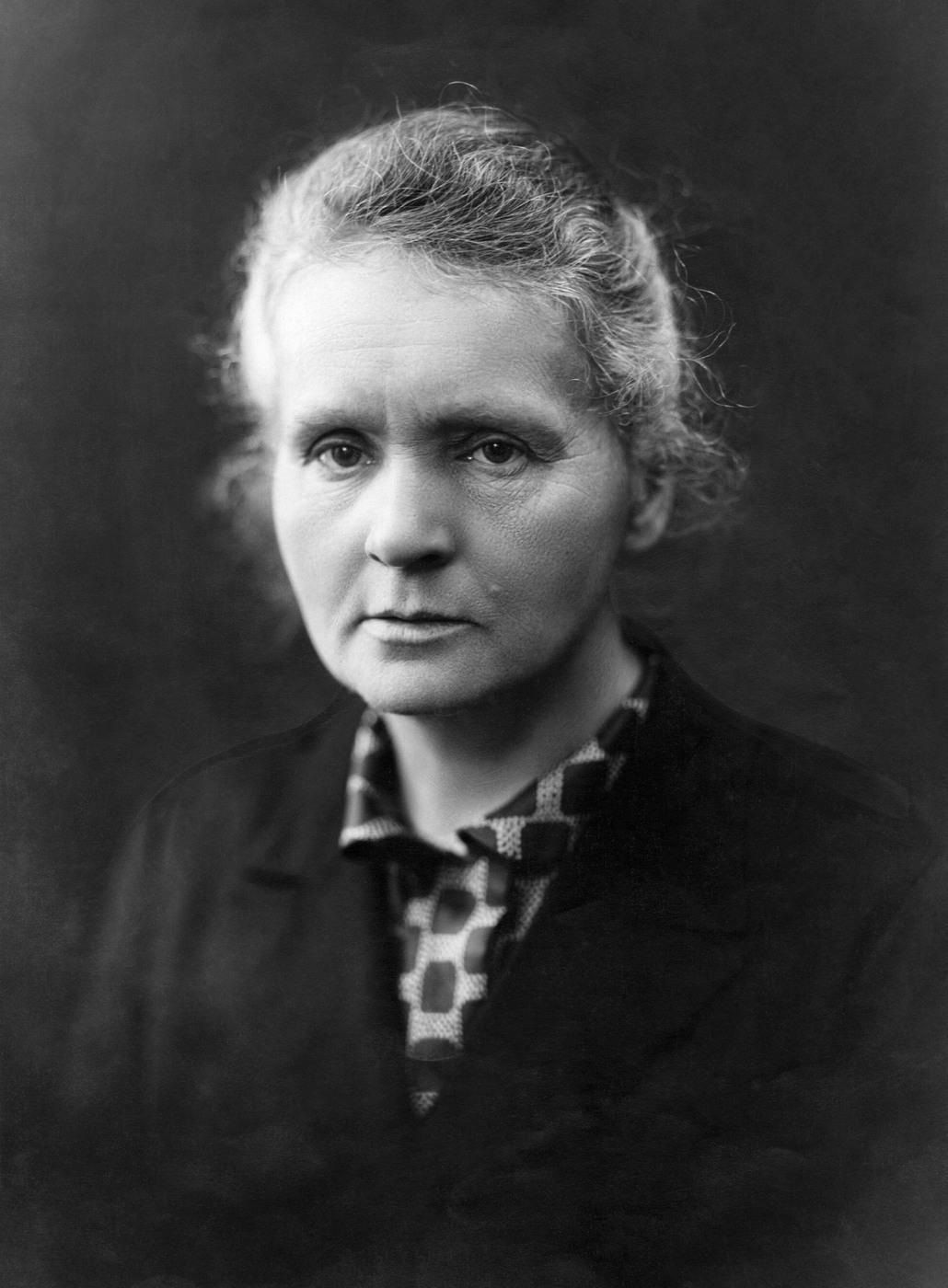 Historical depiction of Marie Curie