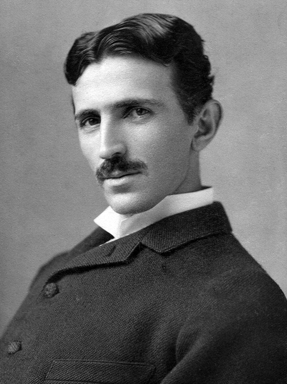 Historical depiction of Nikola Tesla